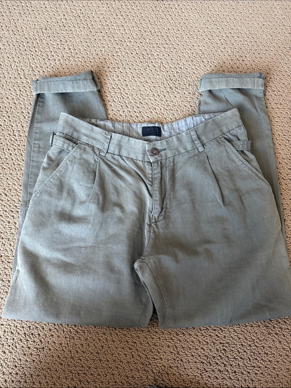 Diesel Olive Green Women's Chinos